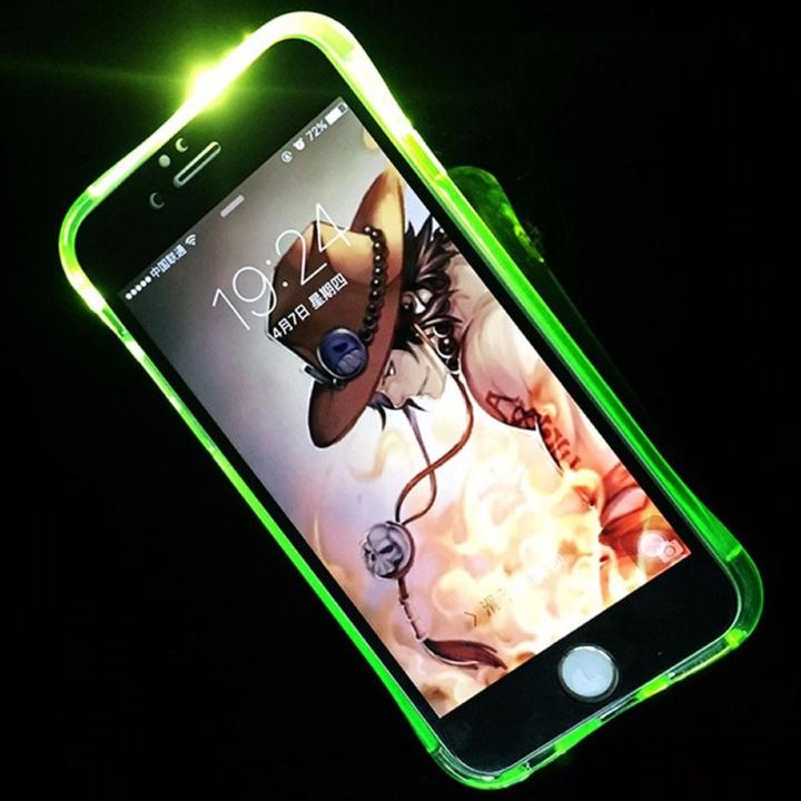 Produktbild König Design Handy Hülle LED Licht bei Anruf für Handy Apple iPhone X Grün Case Bumper Cover (Apple iPhone X)