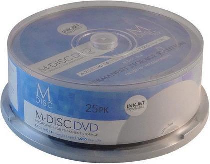 Produktbild Primeon MILLENNIATA DVD-R M-DISC 4.7GB 25er Spindel (25 x)