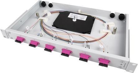 Produktbild Telegärtner LWL Patchpanel Rangierverteiler 19" 12xLC-Duplex Basis V (Patch Panel)