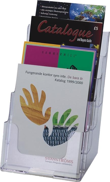 Actual product image Deflecto Brochure holder Docuholder A5 77901 high, 4 compartments (A5)