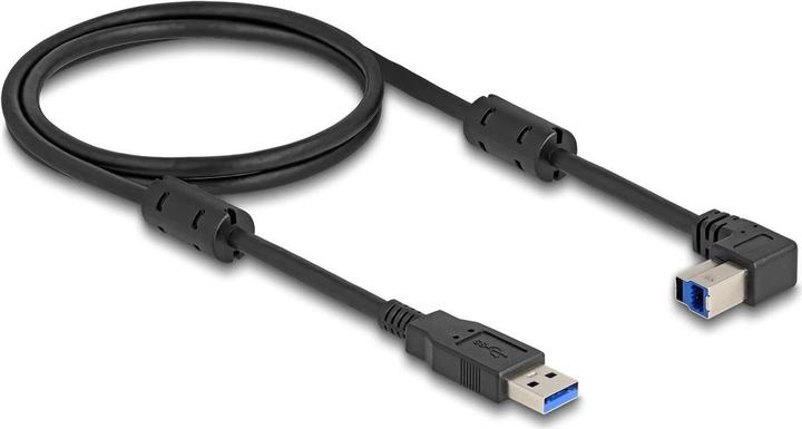 Image du produit Delock Câble USB 5 Gbps type A mâle vers type B mâle 90° o (1 m, USB 3.2 Gen 1)