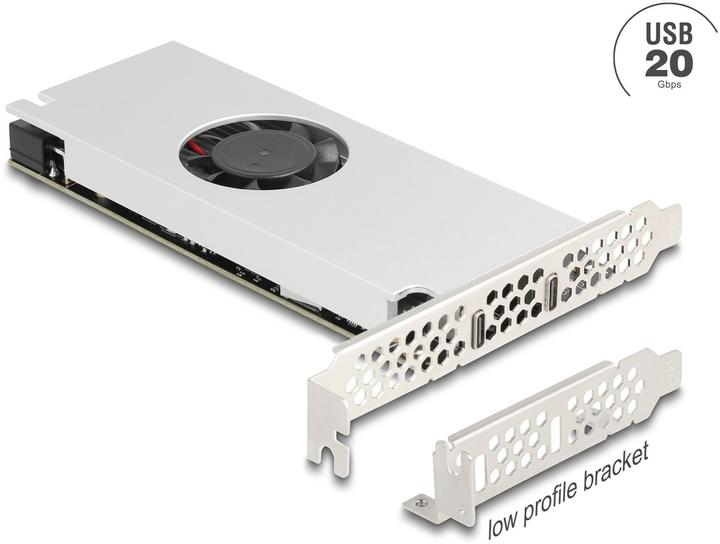 Image du produit Delock PCI Express x16 Karte zu 2x USB 20 Gbps USB Type-C Du