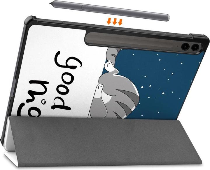 Actual product image Cover-Discount Galaxy Tab S9 FE+ - Tri-fold Smart Case Good Night (Galaxy Tab S9 FE+)