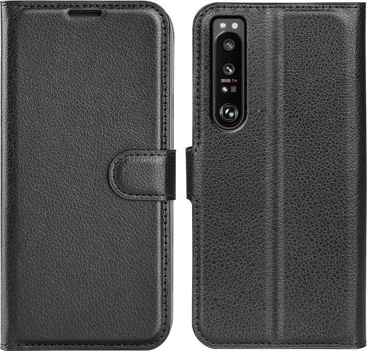 Cover-Discount Sony Xperia 1 IV - Leder Etui Hülle schwarz (Sony Xperia 1 IV)