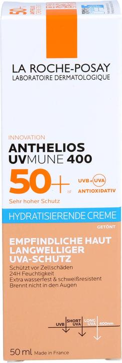 Produktbild La Roche Posay Anthelios Hydratisierende BB 50+ (Sonnencreme Gesicht, SPF 50+, 50 ml, 77 g)