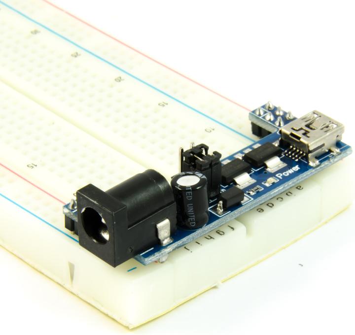 Produktbild Purecrea Power Adapter für Breadboard Steckbrett 5V / 3.3V Mini USB