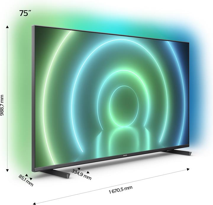 Produktbild Philips 75PUS7906 Ambilight (75", PUS7906, LED, 4K, 2021)