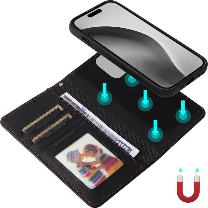 Image du produit Cover-Discount iPhone 16 Pro Max - Portefeuille divisible 2-en-1 Étui pour téléphone portable (Apple iPhone 16 Pro Max)