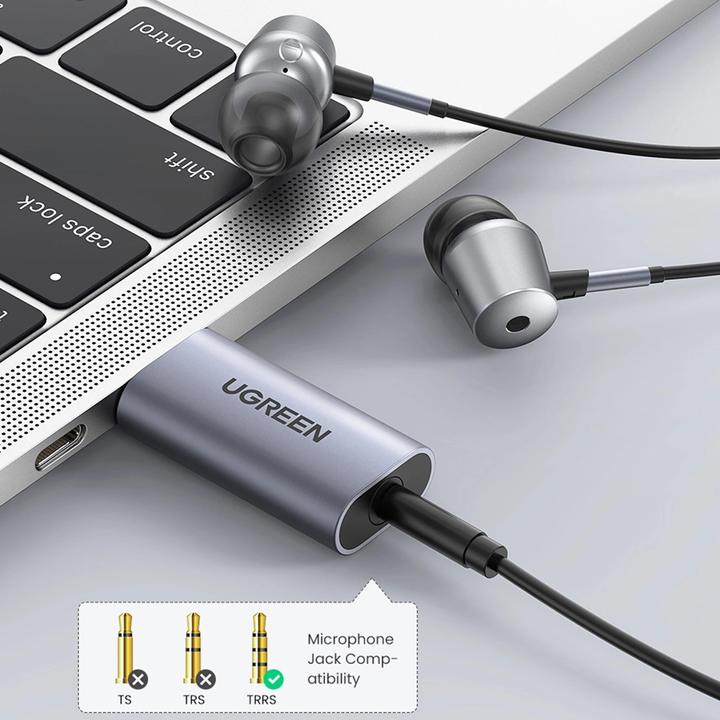 Produktbild Ugreen USB 2.0 auf Audio Adapter USB Soundkarte Stick (USB)