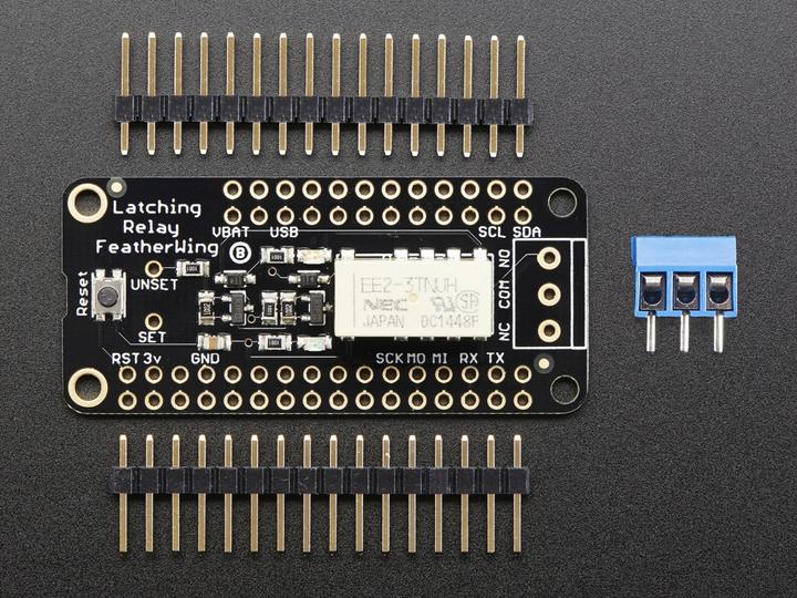 Actual product image Adafruit Non-Latching Mini Relay FeatherWing (Various)