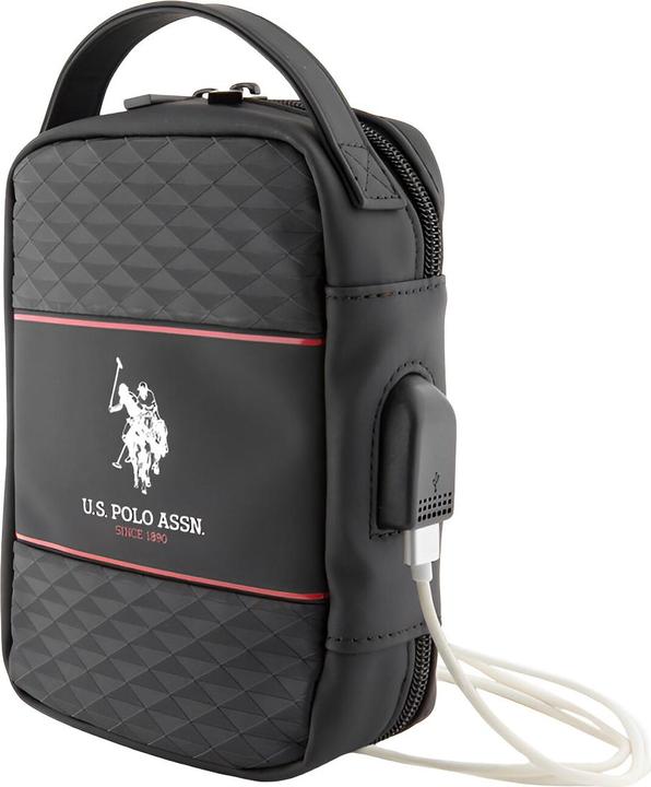 Actual product image U.S. Polo Middle Stripe bag, black (15 l)