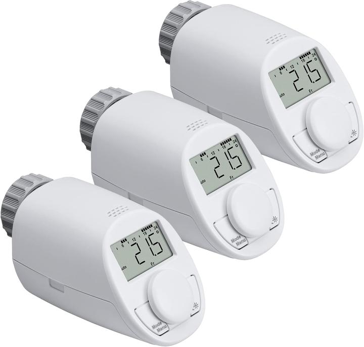 Eqiva 3er Set Elektronik-Heizkörperthermostat