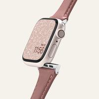 Produktbild Spigen Kajuk Apple Watch Leather Strap 4/5/6/7/8 / SE 40/41 mm Pink (40 mm, 41 mm, Vollnarbenleder und Polyurethan)