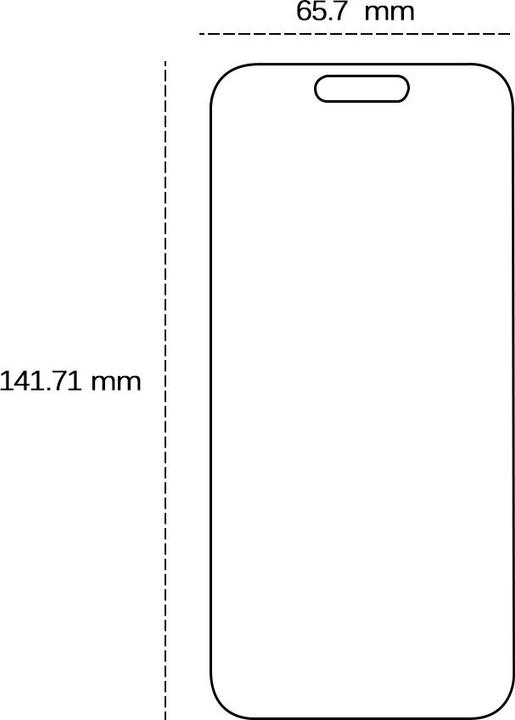 Productafbeelding OEM Gehard glas 2,5D voor iPhone 16 6,1". (1 Stuk, Apple iPhone 16)