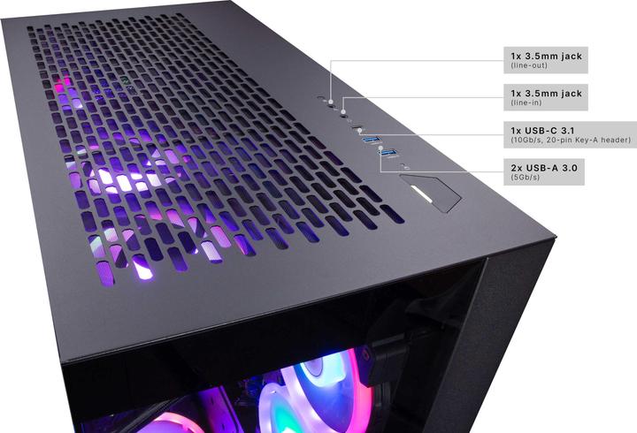 Actual product image Captiva PC Highend Gaming R83-487 (Ryzen 9 7950X3D/RTX4070 Super 12GB GDDR6X/SSD 2TB/32GB/WLAN/Windows 11 H (AMD Ryzen 9 7950X3D, 32 GB, 2000 GB, GeForce RTX 4070 Super)