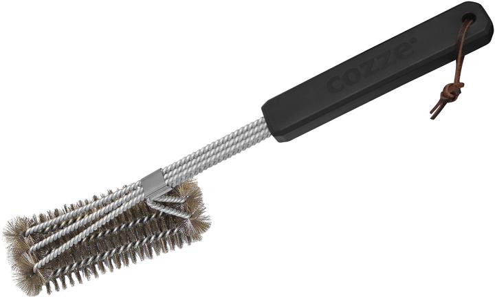 Cozze Brosse à barbecue en acier avec manche en plastique (40 cm)