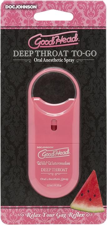 Image du produit Doc Johnson GoodHead™ To-Go - Spray pour gorge profonde - Pastèque sauvage