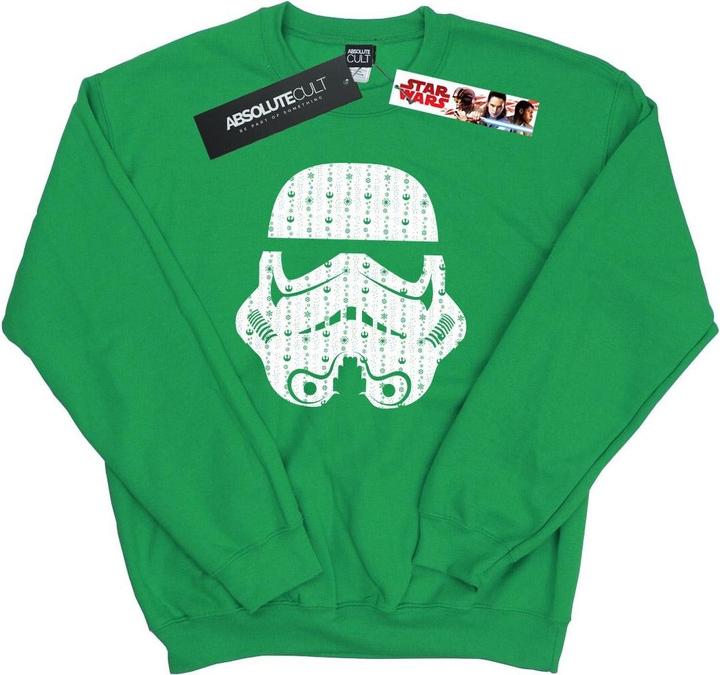 Star Wars Christmas Stormtrooper Helmet Sweatshirt (L)