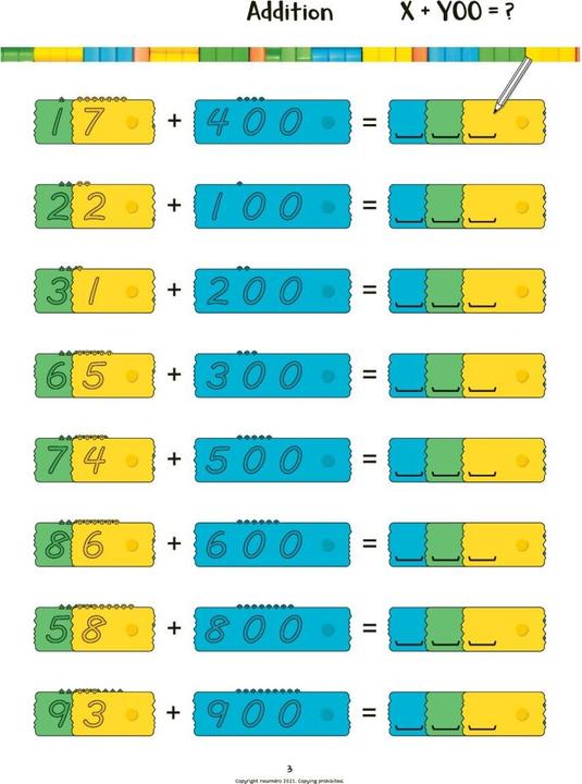 Actual product image Newmero Arbeitsheft für Schüler von 8 - 10 Jahren (French, German, Swedish, English, Danish)