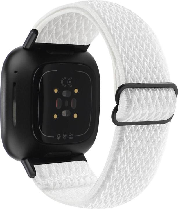 Actual product image Cover-Discount Fitbit Versa 4 / Sense 2 - Nylon Replacement Bracelet white (Nylon)
