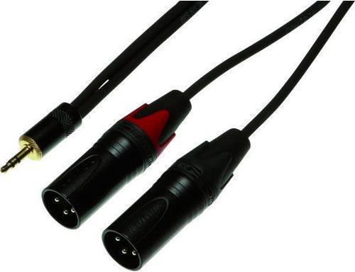 Image du produit Contrik Mini Plug 3 broches vers 2x XLR mâle (10 m, Jack 3,5 mm (AUX), XLR)