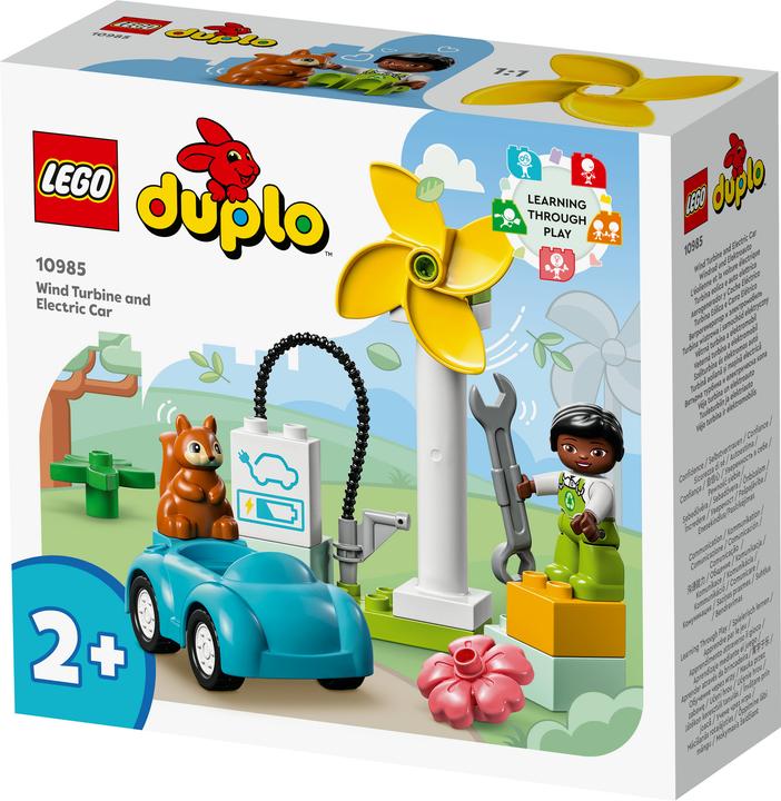 Actual product image LEGO Wind turbine and electric car (10985)