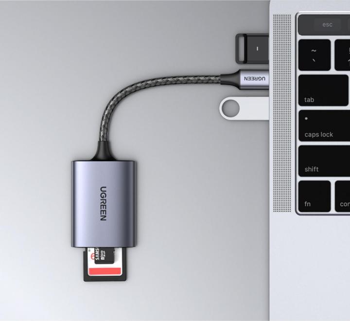 Actual product image Ugreen USB-C Card Reader CM401 (USB-C 3.2 Gen 1)