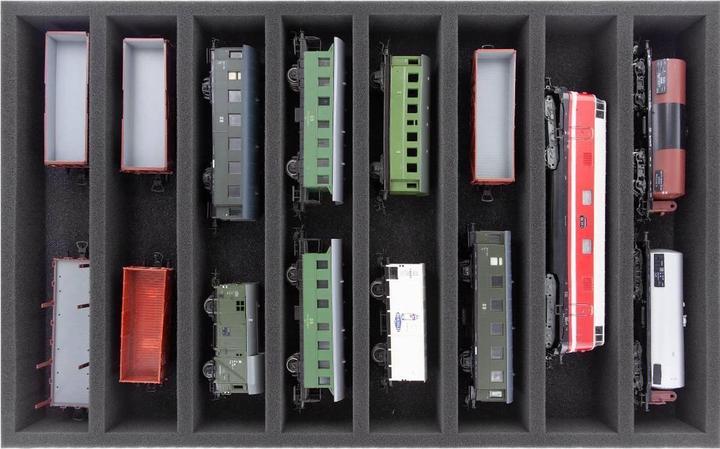 Immagine prodotto Feldherr EB22SET - Contenitore Euro per modellismo ferroviario, locomotive e veicoli - 8 barre per (Materiale sintetico)