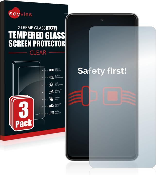 Immagine prodotto Savvies Vetro Temperato Pellicola Protettiva (3 Pezzo/i, Samsung Galaxy A52s 5G)
