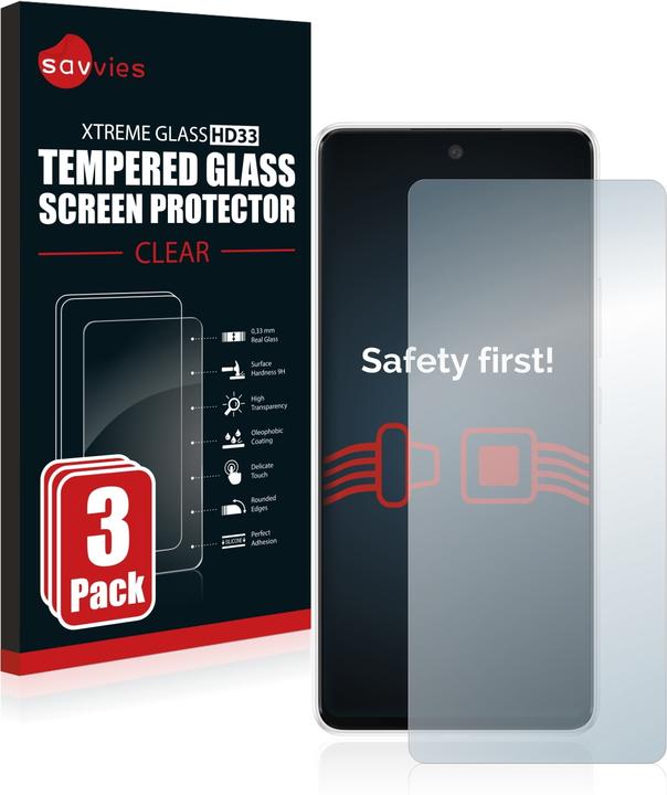 Image du produit Savvies Verre Trempé Protection Écran (3 pièce(s), Samsung Galaxy A53 5G)
