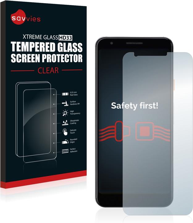 Produktbild Savvies Panzerglas Hartglas Displayschutz (1 Stück, Google Pixel 3a)
