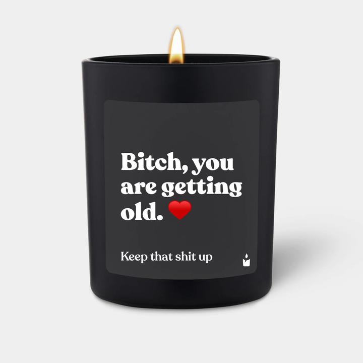Image du produit Chatty Candles Bougie parfumée Flowery Bitch, you are getting old.