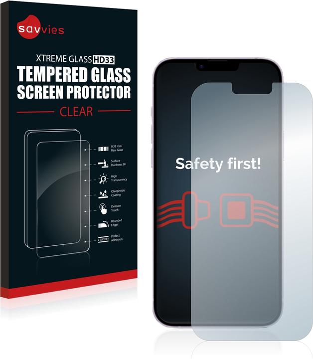 Produktbild Savvies Panzerglas Hartglas Displayschutz (1 Stück, Apple iPhone 14 Plus)