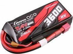 Immagine prodotto Gens Ace G-Tech 3600mAh 11.4V 3S1P 60C Batteria Lipo ad alta tensione con connettore a T (11.40 V, 3600 mAh)