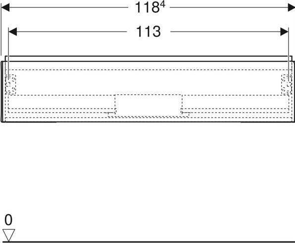 Produktbild Geberit ONE Waschtischunterschrank, 1 Schublade, 118.4x26,6x47cm, 505.075.00. (52 x 47 x 30 cm)