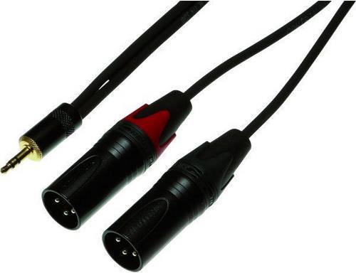 Contrik Mini Plug 3pin to 2x XLR male (1.50 m, 3.5mm jack (AUX), XLR)