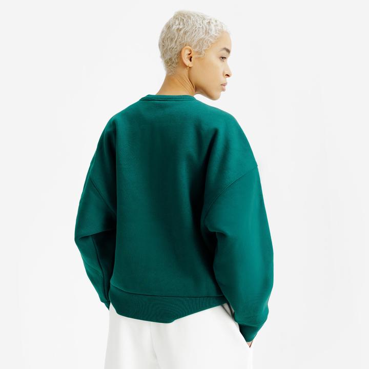 Image du produit Decathlon Sweat col rond femme, vert (L)