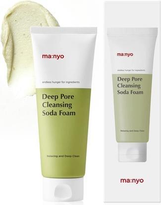 Actual product image Ma:Nyo Deep Pore Cleansing Soda Foam Daily Face Wash with Vitamin C and Chamomile 5.0 fl oz (150ml) (Foam, 150 ml)