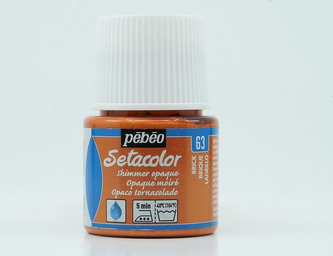 Image du produit Pebeo Setacolor opaque (Rouge brique chatoyant, 45 ml)