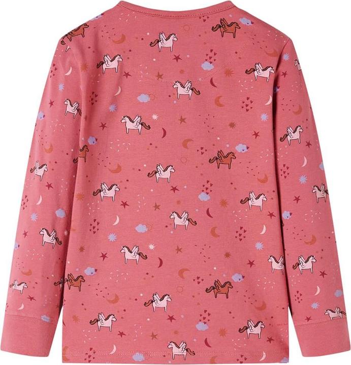 Immagine prodotto VidaXL Pigiama da bambino con maniche lunghe rosa scuro 140,Materiale: 95 (140)