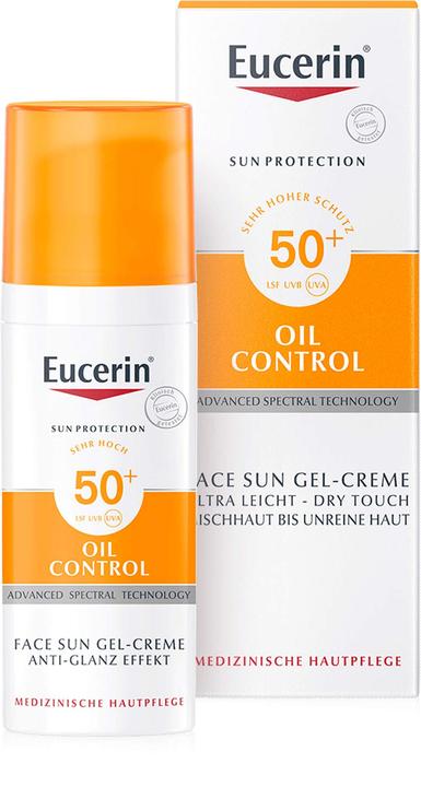 Productafbeelding Eucerin Zonnebrandcrème (Zonnecrème gezicht, SPF 50+, 50 ml, 150 g)