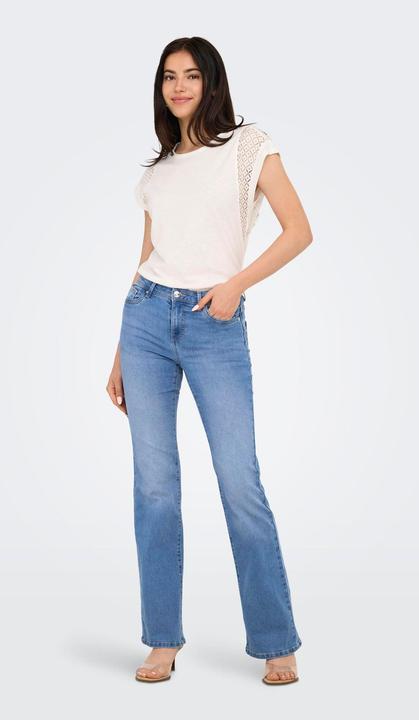 Image du produit Only ONLWOW Mittlere Taille Ausgestellt Jeans Flared fit jeans (32)