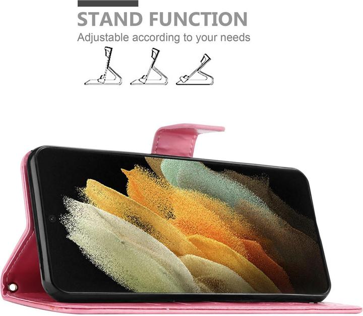 Image du produit Cadorabo Pochette Flower Book (Samsung Galaxy S21 Ultra)
