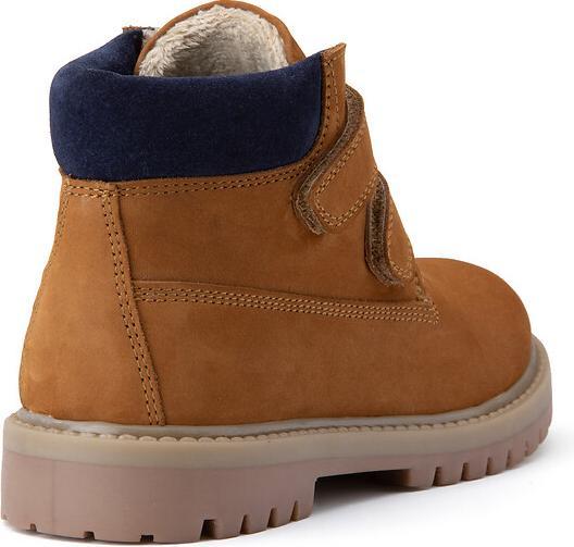 Produktbild La Redoute Collections Gefütterte Lederboots mit Klettverschluss (39)