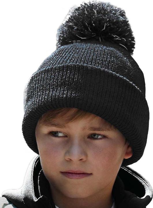 Actual product image Beechfield Reflective beanie with bobble (One size)