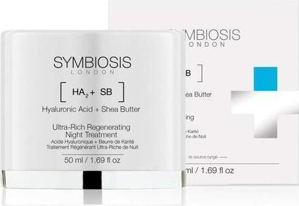 Immagine prodotto Symbiosis Trattamento Notte Rigenerante Ultra-Ricco con Acido Ialuronico e Burro di Karitè (50 ml)