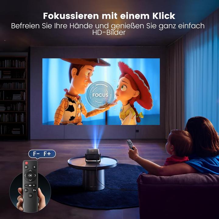 Produktbild Putrims S28 Mini Beamer mit Fernbedienung, Full HD, 1080P (Full HD)