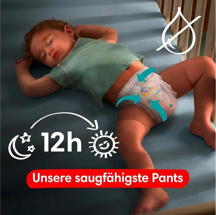 Produktbild Pampers Baby-Dry Night Pants (Gr. 4, Monatsbox, 180 Stück)