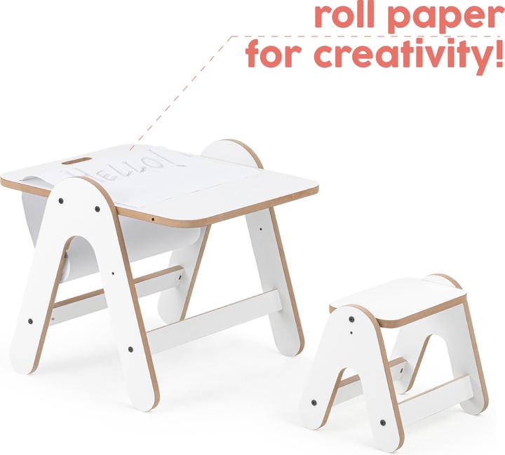 MamaToyz Multi-activity table and stool made of MDF (Kids table)
