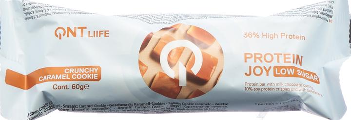 Actual product image QNT 36% Protein Joy Bar Low Sugar Caramel&Cook (Caramel & Cookie, 1 pcs., 62 g)